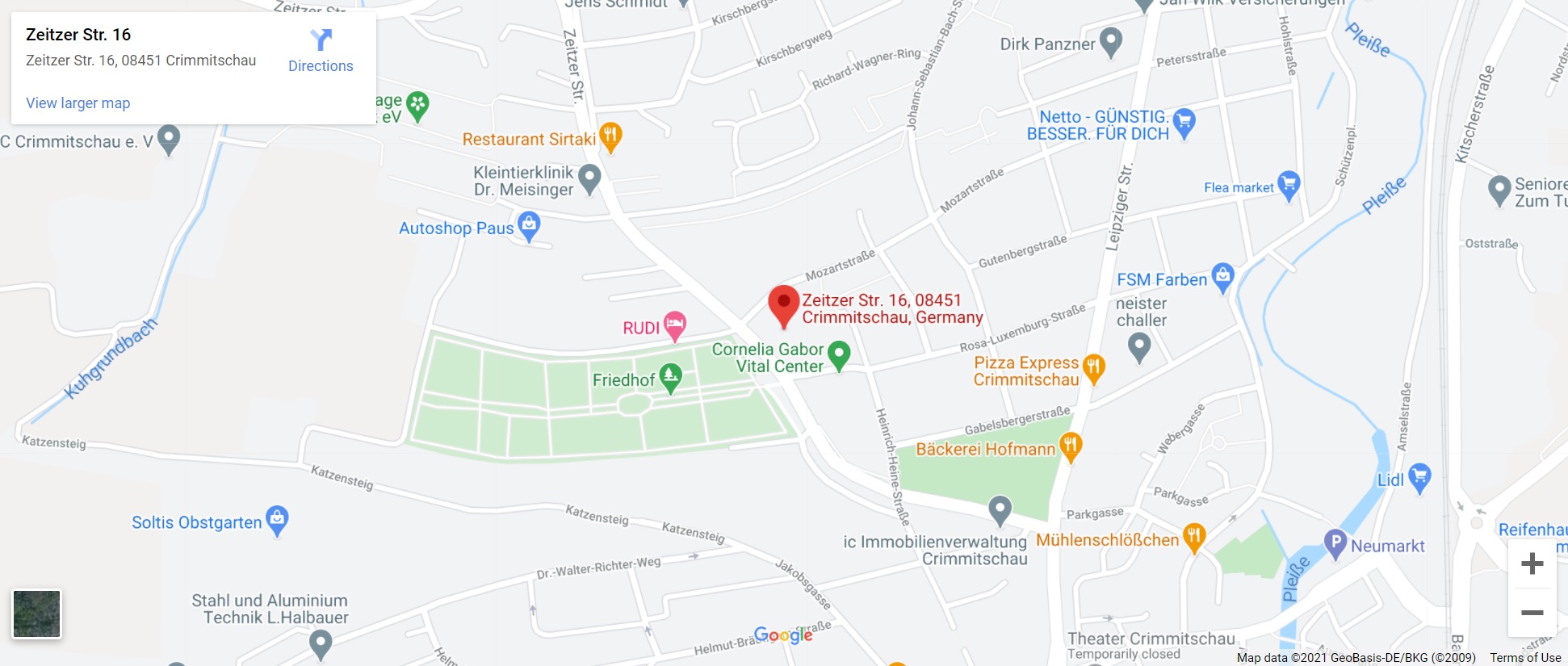 Google Maps Eintrag